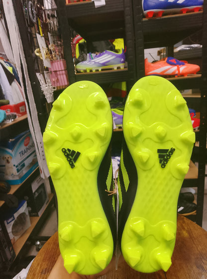 Adidas Goletto VIII Black/Green Firm Ground Junior Football Boots