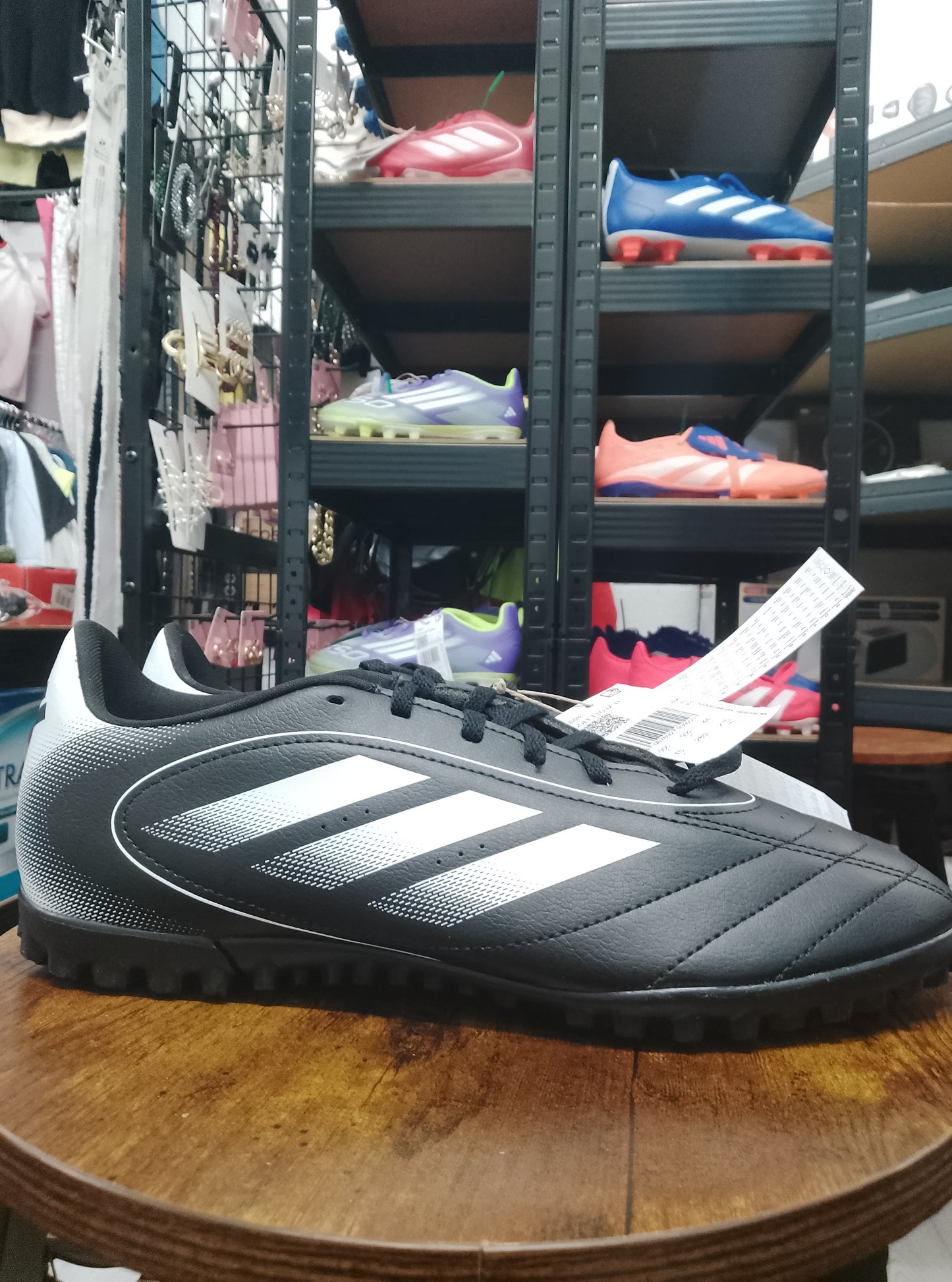 Adidas Goletto IX Black/White Turf Football Shoes