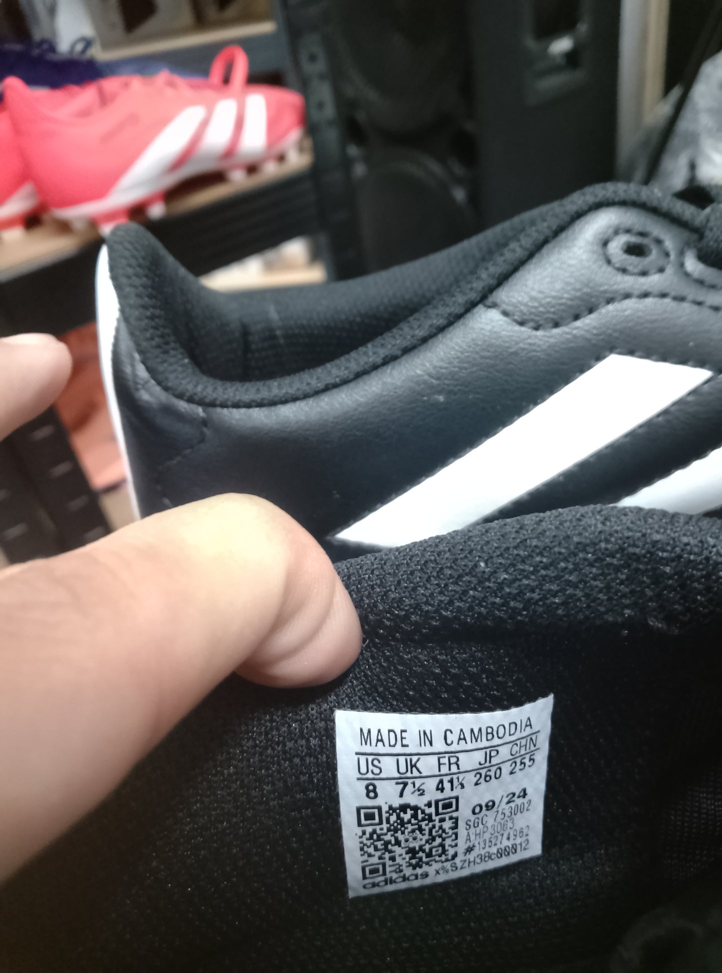 Adidas Goletto IX Black/White Turf Football Shoes