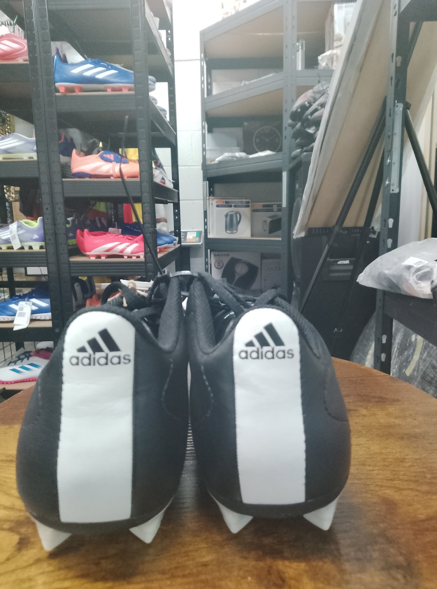 Adidas Black/White Goletto VIII FG Football Shoes Size 6