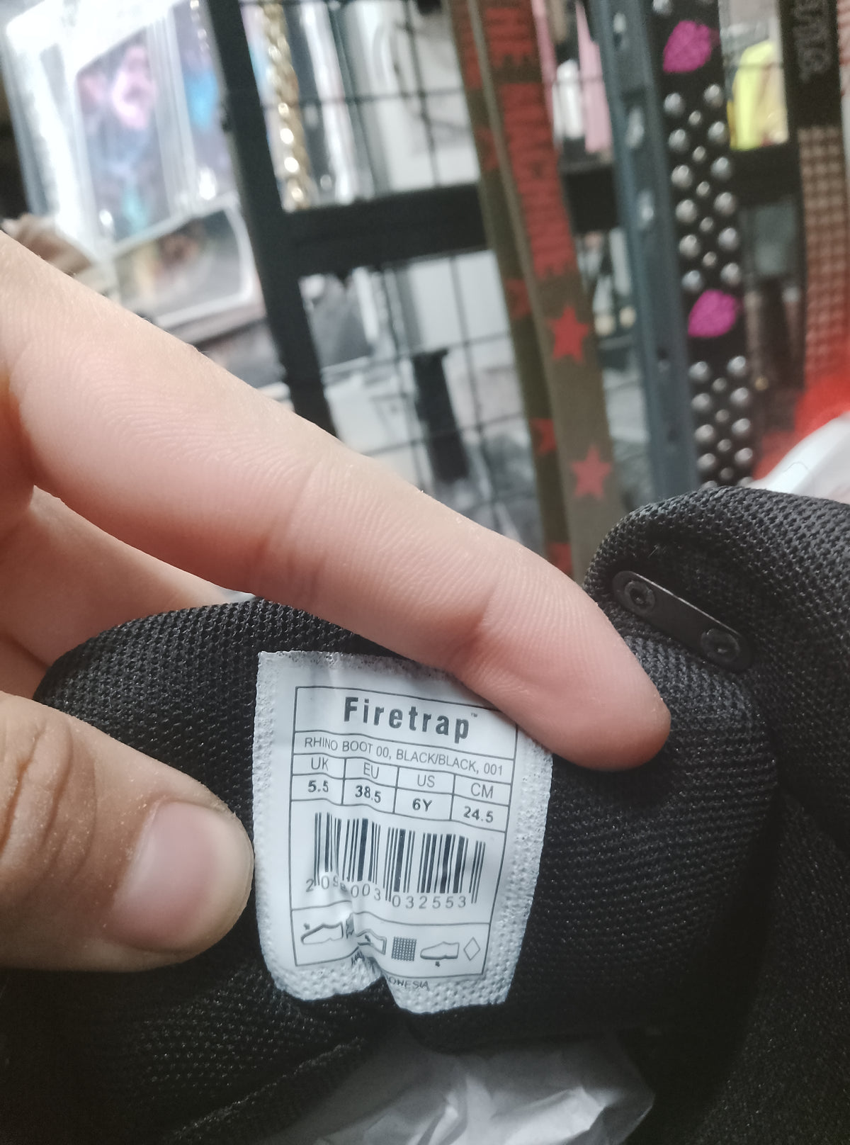 Firetrap Black Rhino Boots