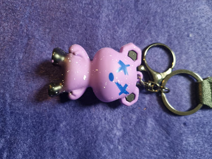 X X DEAD BEAR KEYCHAIN