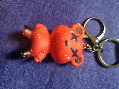 X X DEAD BEAR KEYCHAIN