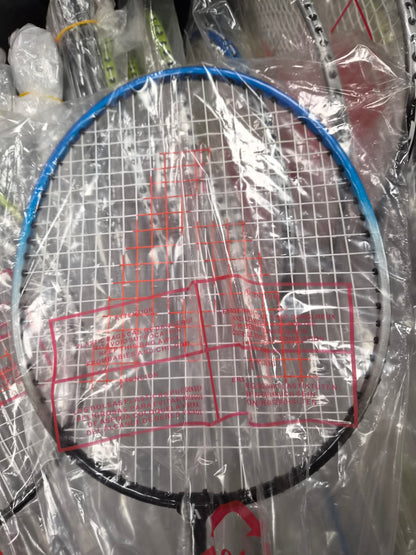 Blue Ashaway A-200 badminton racket head, factory wrapped
