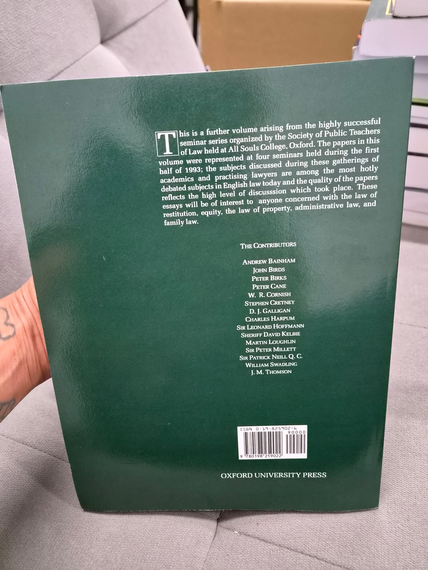THE FRONTIERS OF LIABILITY - VOL 1 - edited by peter birks