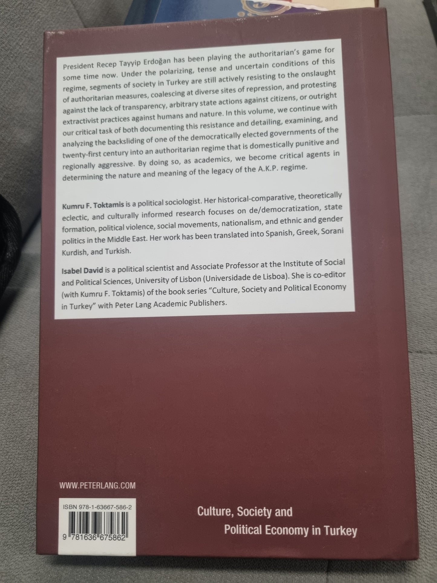 FRAGMENTS OF REPRESSION AND RESISTANCE - A.K.P - edited by kumru f. toktamis and isabel david