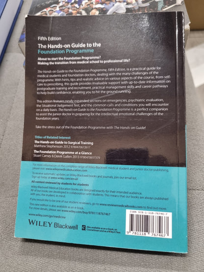 THE HANDS ON GUIDE TO THE FOUNDATION PROGRAMME - FIFTH EDITION -by anna donald, michael stein, ciaran scott hill, selina chavada