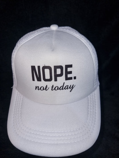 nope not today - kids cap