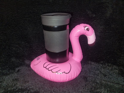 Flamingo inflatable drink holder