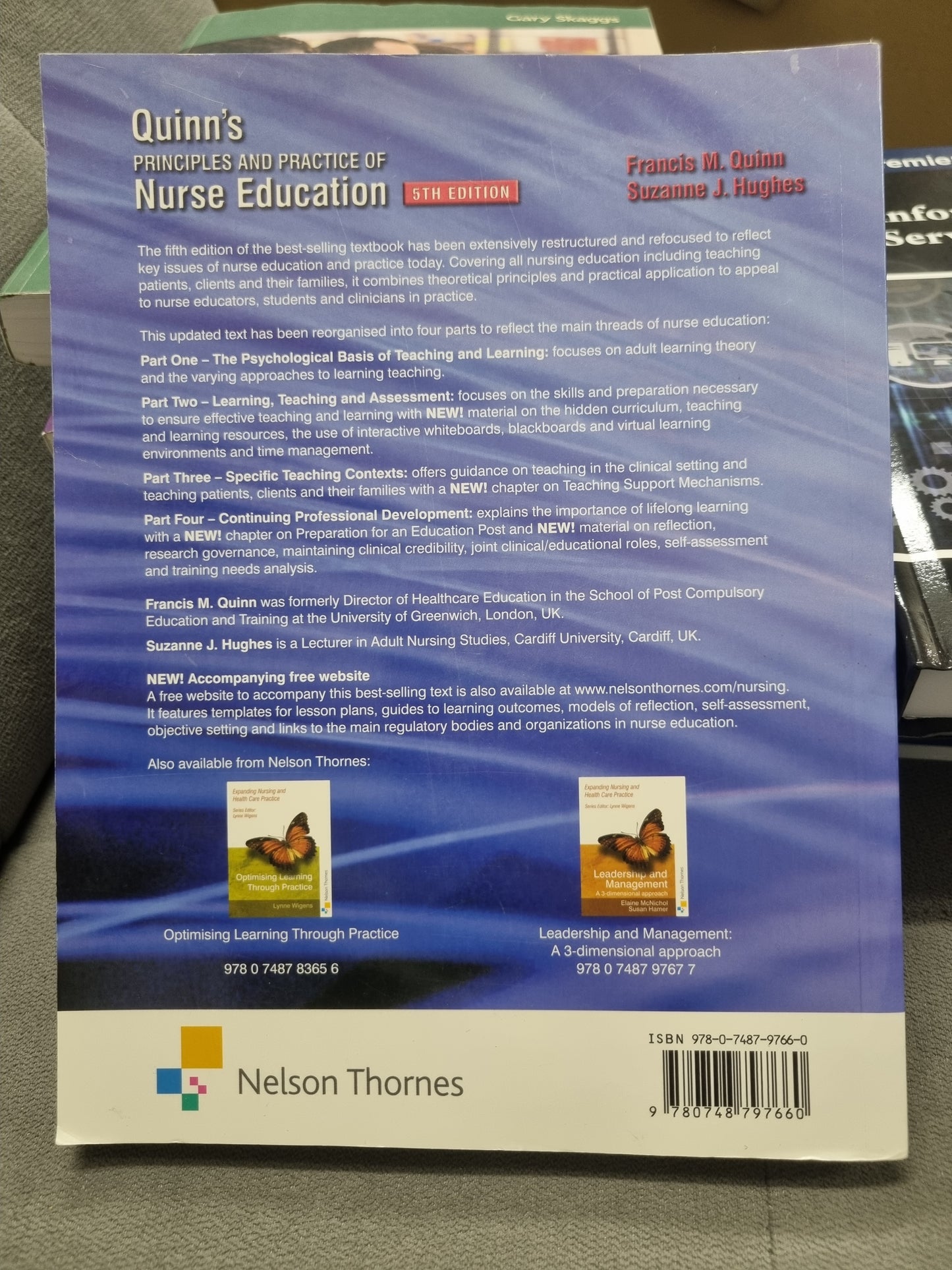 QUINN'S PRINCIPLES AND PRACTICES OF NURSE EDUCATION - 5TH EDITION - by francis m. quinn and suzanne j. hughes