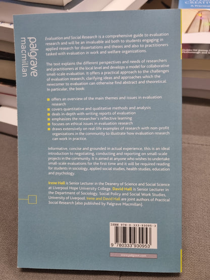 EVALUATION AND SOCIAL RESEARCH - introducing small-scale practice