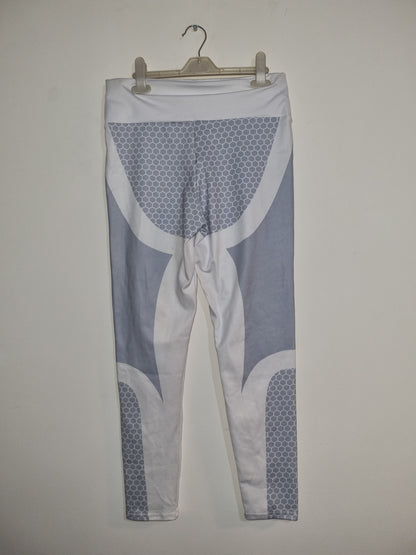 Women's medium white/grey jogging bottoms