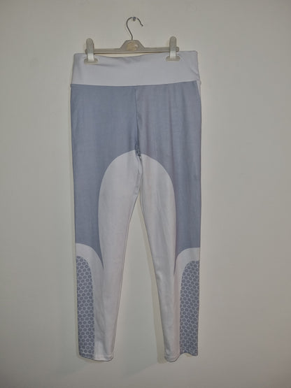 Women's medium white/grey jogging bottoms